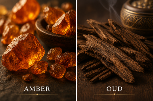 Amber & Oad Scented Candle- 4oz Single Wick | Hand-Poured Coconut & Beeswax