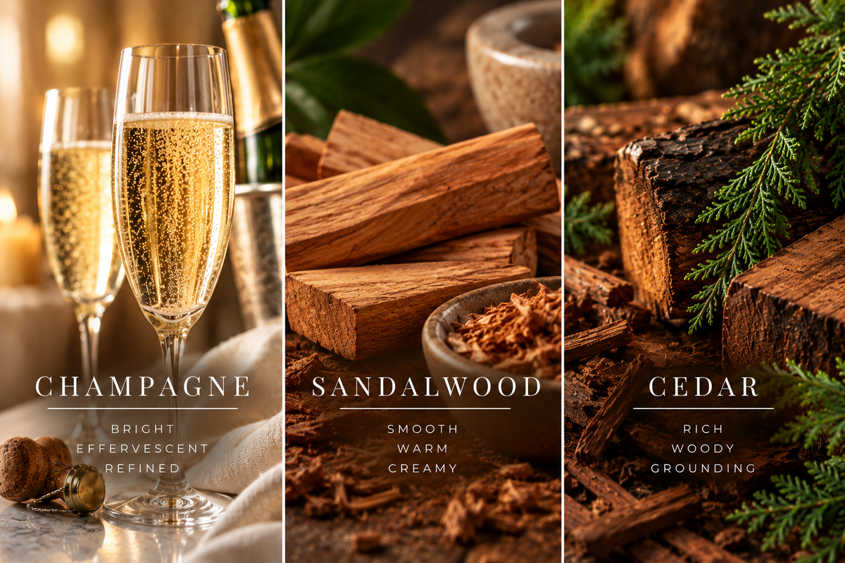 Gilded Woods Scented Candle- 8oz Single Wick | Hand-Poured Coconut & Beeswax