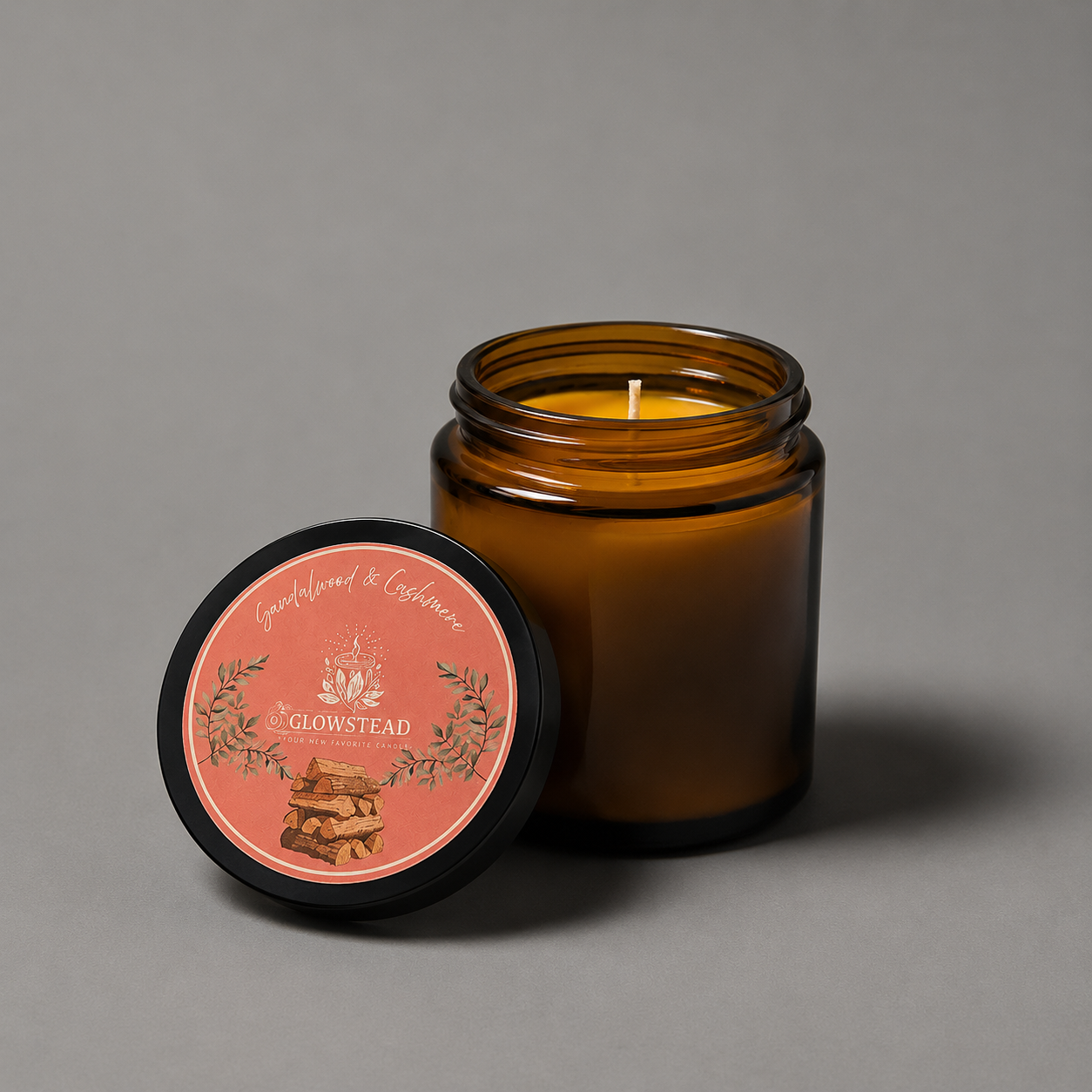 Sandalwood & Cashmere Scented Candle- 4oz Single Wick | Hand-Poured Coconut & Beeswax